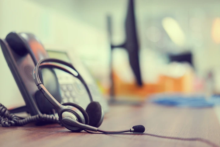 Telephone Answer Machine Technology in Orange 